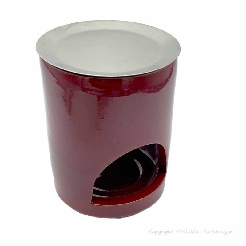 Räuchergefäß Keramik rot Produktfoto 1 TalaNia