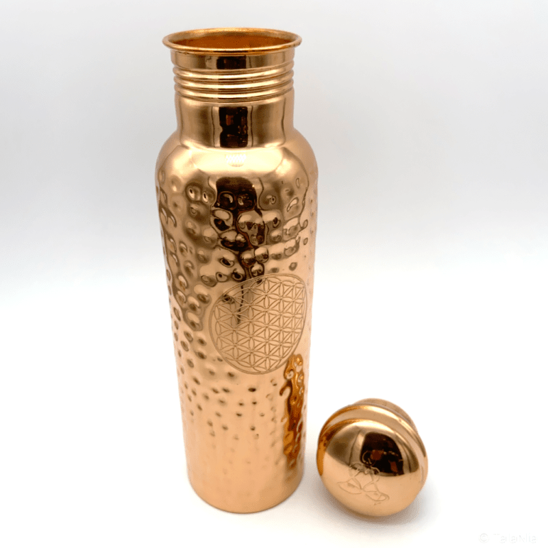 Sale Abverkauf Trinkflasche Kupfer Blume des Lebens Produktbild 2 TalaNia